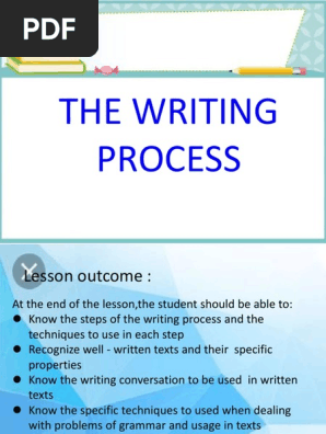 The Writing Process