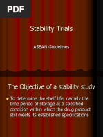 Stability Trials: ASEAN Guidelines