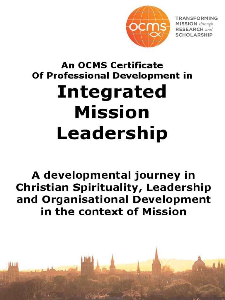 Integrated Mission Leadership Course | PDF | Leadership | Organization ...