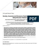 Anxiety, Insomnia and Excessive Daytime Sleepiness in Sleep Bruxism Patients