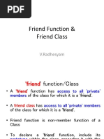 Friend Function & Friend Class: V.Radhesyam