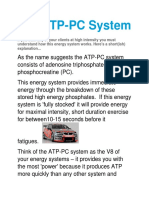 The ATP-PC System