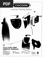 Cocoon CW-4000 Convective Warming Machine - Service Manual