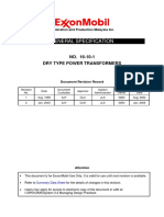 General Specification: NO. 16-10-1 Dry Type Power Transformers