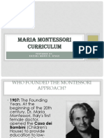 Maria Montessori Curriculum