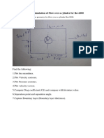 2D Flow Over A Cylinder Simulation in ANSYS