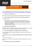 Top 22 Windows Server Interview Questions & Answers