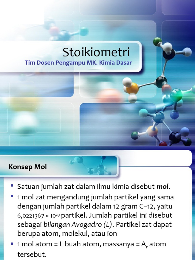 Konsep dan Rumus Stoikiometri Kimia | PDF | Metode & Bahan Ajar | Sains ...