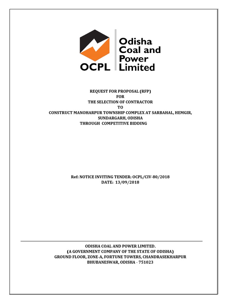 Tender Doc 1 99 PDF Request For Proposal Quality Assurance