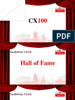 Curtain Raiser for CX100