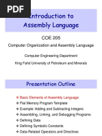 Introduction To Assembly Language