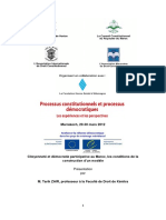 Citoyenneté Et Démocratie Participative Au Maroc, Les Conditions de La Construction D'un Modèle