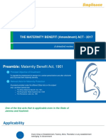 The Maternity Benefit Act 2017 - A Reveiw Note