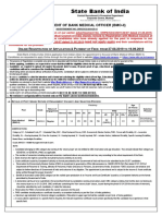 SBI Recruitment for Bank Medical Officers