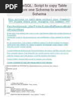 Script To Copy Table Data From One Schema To Another Schema