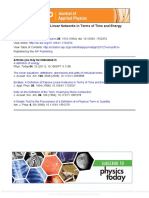 A Definition of Passive Linear Networks in Terms of Time and Energy