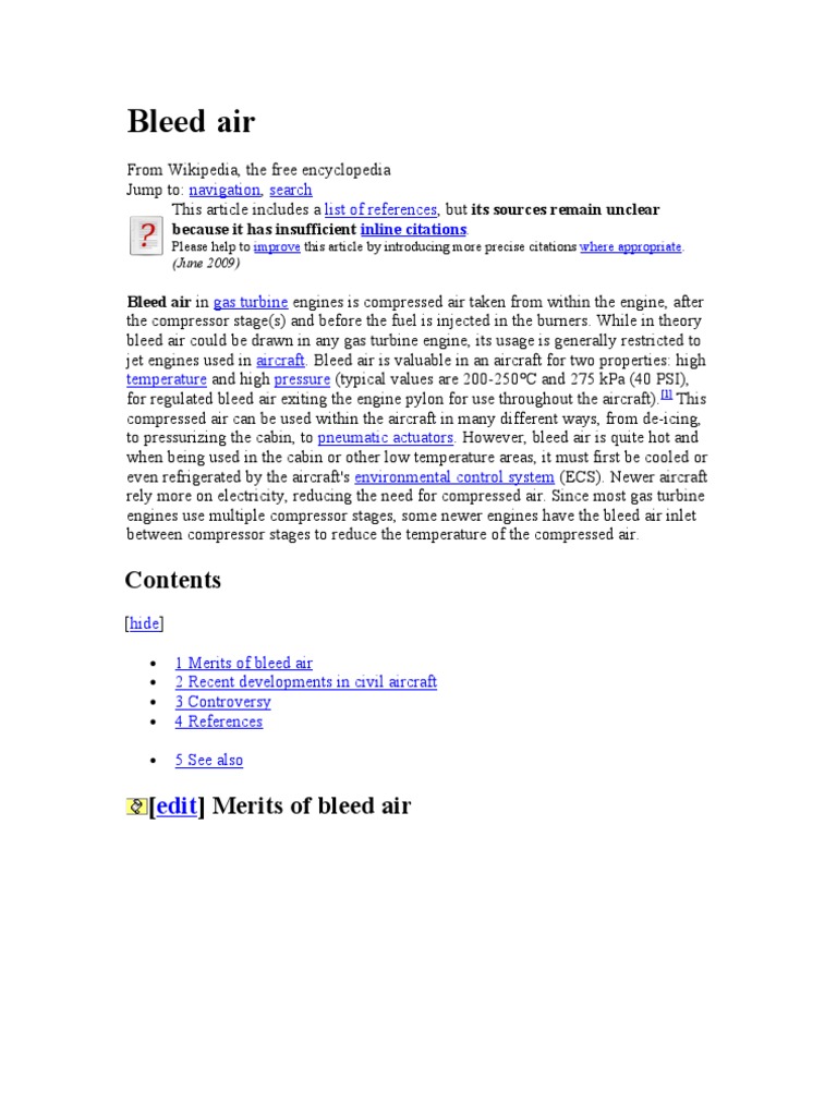 bleed air Aviation Engines