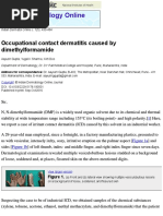 Indian Dermatology Online Journal: Occupational Contact Dermatitis Caused by Dimethylformamide