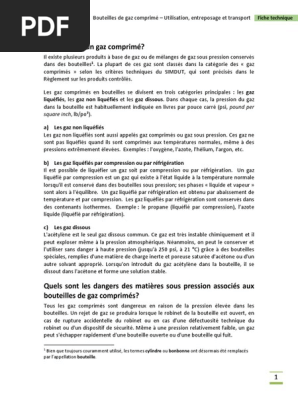 Qu Est Ce Qu Un Gaz Comprime Liquefies Les Gaz Non Liquefies Et Les Gaz Dissous Dans Chaque Cas La Pression Du Gaz Bouteille Corrosion