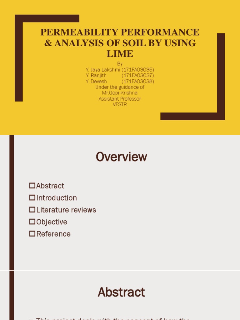 Soil Permeability Analysis with Lime | PDF | Lime (Material) | Soil