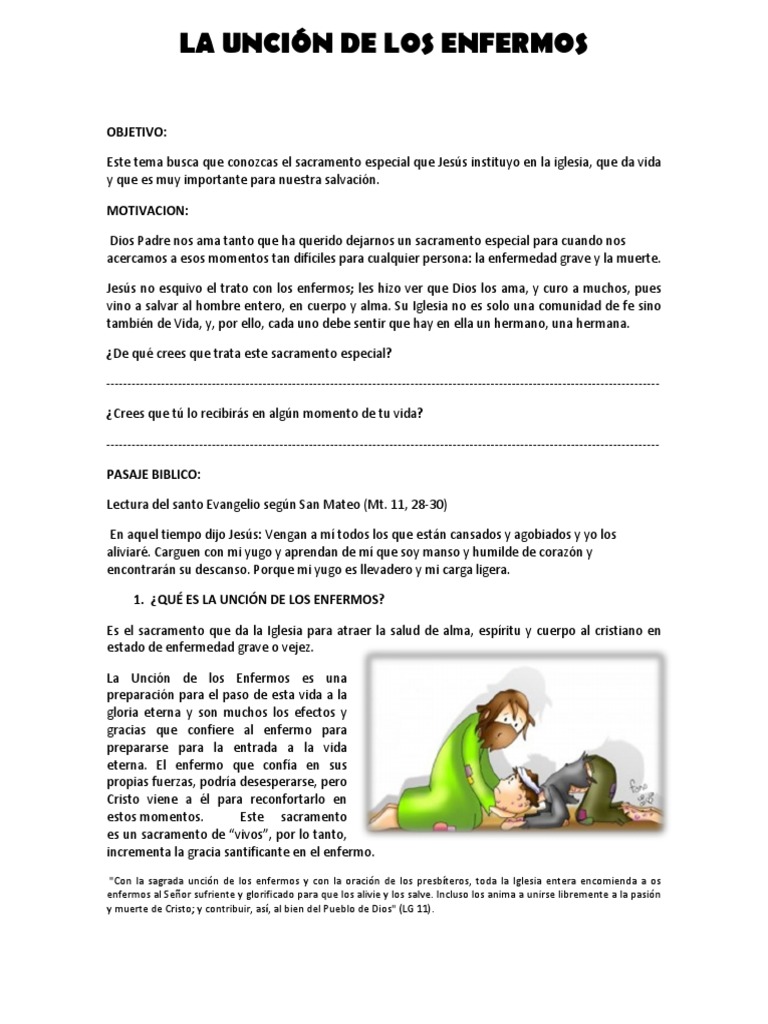 La Unción de Los Enfermos PDF