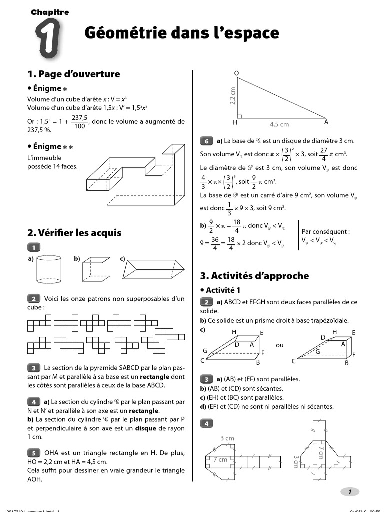 Livre De Maths Seconde Hyperbole En Ligne Hyperbole 2de 2010 | PDF | Géométrie euclidienne | Mathématiques  élémentaires
