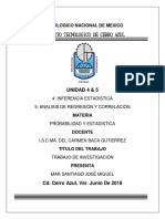 Mar Santiago José Miguel Unidad 4 & 5 Probabilidad y Estadistica