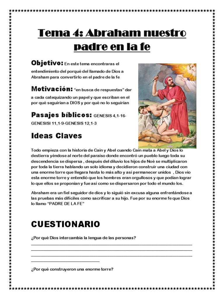 El llamado de Abraham como padre de la fe | PDF | Abrahán | Fe