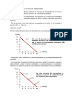 Curva de Demanda en El Mercado Monopolista