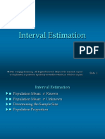 Lecture Interval Estimation