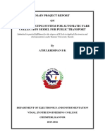 Main Project Report ON Mobile Ticketing System For Automatic Fare Collection Model For Public Transport