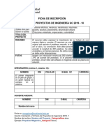 Ficha de Inscripcion Feria de Proyectos 2019-10