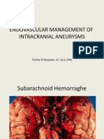 Endovascular Management of Intracranial Aneurysms: Tommy R Setyawan, DR., SP.S, FINS