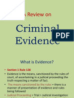 A Review On: Criminal Evidence