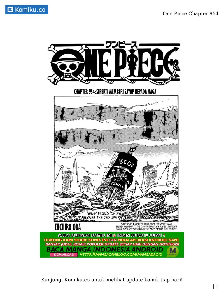 Komiku Co One Piece Chapter 954