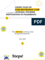 Designing Vlog of Kampung Iklim Kelurahan 2 Ilir As Educational Tourism Destination in Palembang
