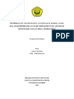 PENDEKATAN TECHNOLOGY ACCEPTANCE MODEL, Proposal Simtek