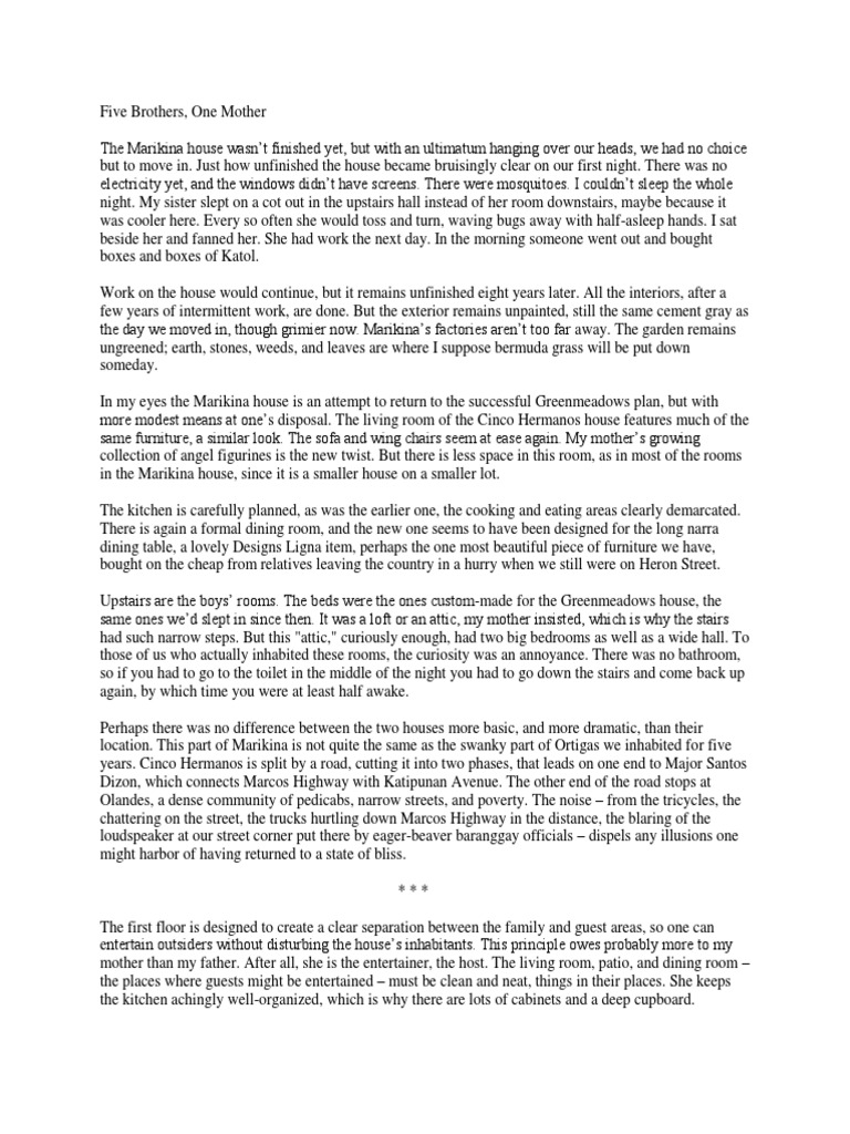 Five Brothers PDF Kitchen Interior Design