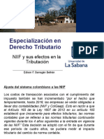 Presentación Niif y Sus Efectos en La Tributacion