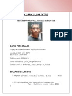 CV Abner Maldonado Física Licenciatura Honduras