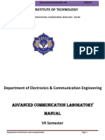 Rns Institute of Technology: Advanced Communication Laboratory Manual