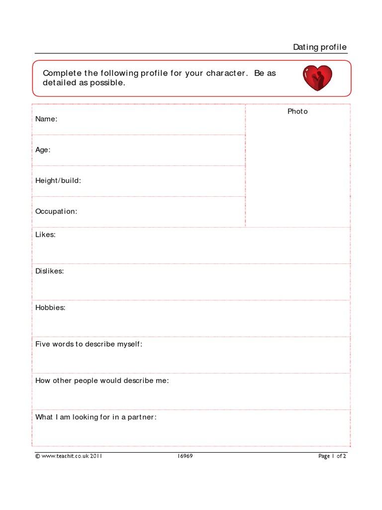 Dating Profile PDF | PDF
