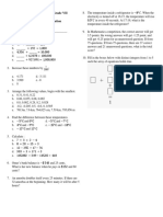 Daily Test Global Math Grade VII Numbers and Calculation