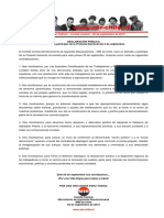 05sep2019 - Comité Central - Llamado A Participar de La Protesta Nacional Del 5 de Septiembre