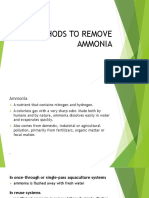 Methods To Remove Ammonia
