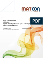 MATCON Quote #18 691 S@105-0300 Riyadh Front - Type 1 Cable Option