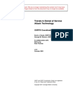 Trends in Denial of Service Attack Technology: CERT® Coordination Center