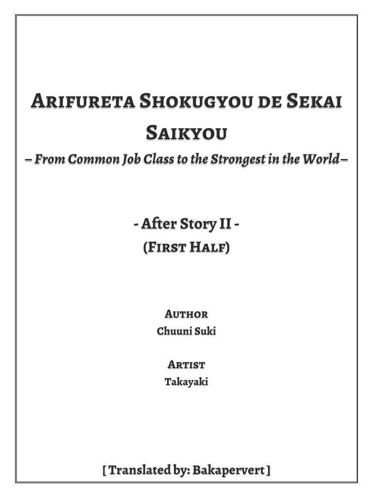 Arifureta Shokugyou de Sekai Saikyou (WN)