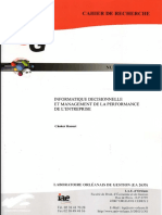 Informatique Décisionnelle Et Management de La Performance de l'Entreprise