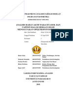 ANALISIS PARASETAMOL DAN KAFEIN